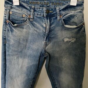 American Eagle Outfitters Women's Distressed Next Level Flex Jeans